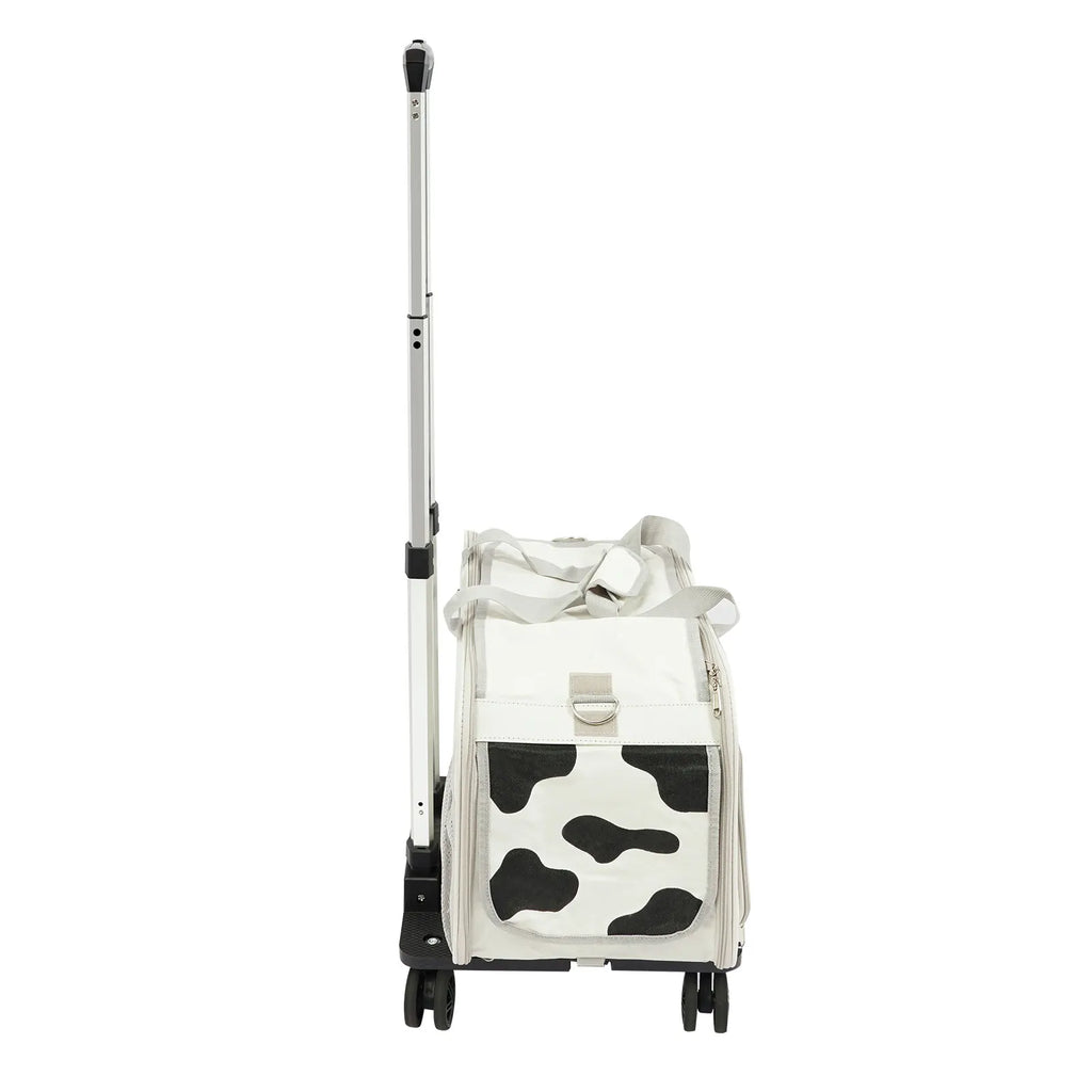 Pet Trolley Carrier Suitcase (Portable, Up to 22 lbs, Cat & Small Dog)