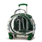Transparent Space Capsule Pet Backpack & Luggage Bag — Large Capacity Multi-Purpose Carrier for Cats & Small Dogs