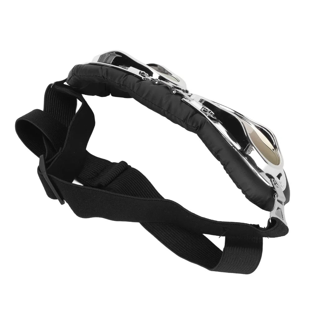 Dog Motorcycle Goggles UV Visor (Harley Style, Windproof, Eye Protection)