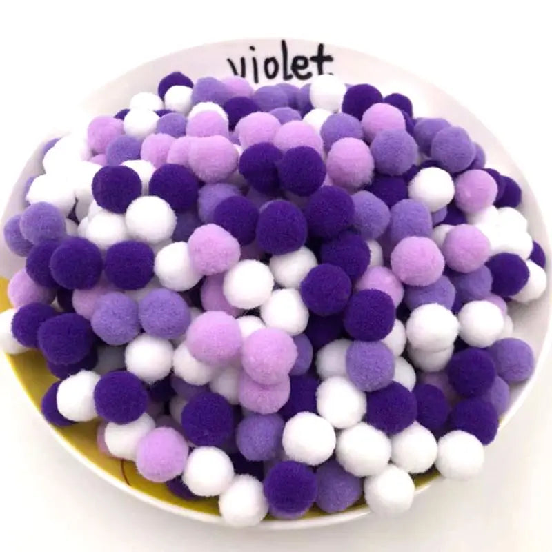 Plush Cat Puff Ball Toys — Soft Stretch Chew & Play Balls, Bulk Packs