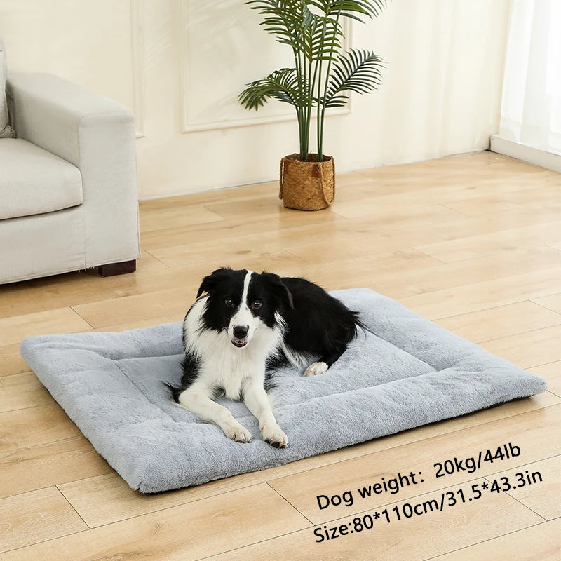 Cotton Plush Dog Bed Mat