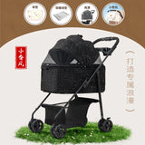 Lightweight Foldable Pet Stroller Universal for Small Dogs Cats Portable Outdoor Travel Cat Carrier Stroller for Walking Pet