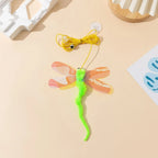 Hanging Simulation Bird & Insect Cat Toy — Self-Play Teaser Wand Toy for Kittens