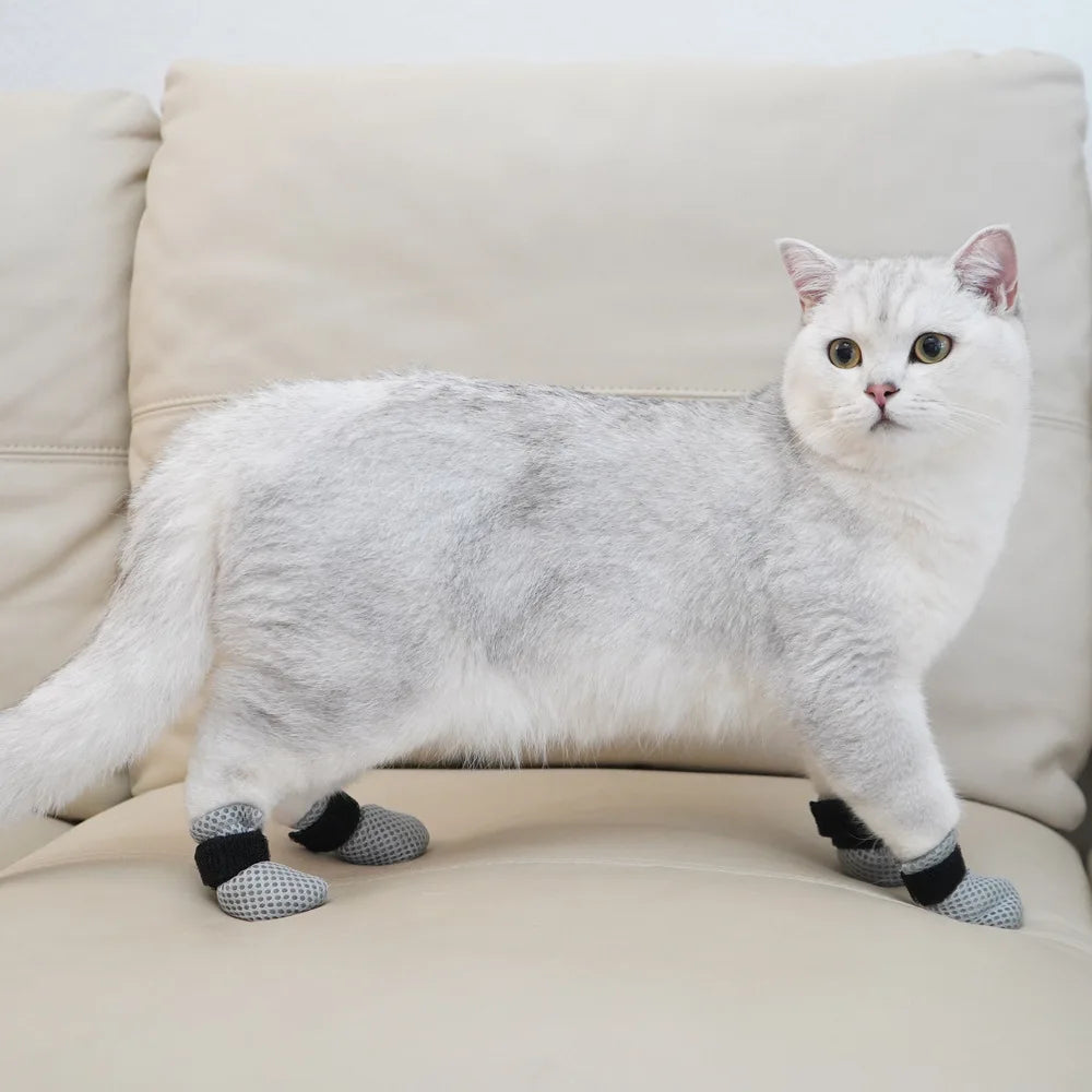 Anti-Scratch Paw Cover Booties — Protective Shoe Covers for Grooming & Baths
