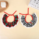 Christmas Collar with Bells for Small Dogs (Washable Scarf)