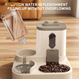 2-in-1 Automatic Cat Feeder — Combined Food & Water Dispenser