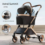 Separable Pet Stroller with Detachable Multifunctional Bag — One-Click Fold Cat & Dog Travel Cart