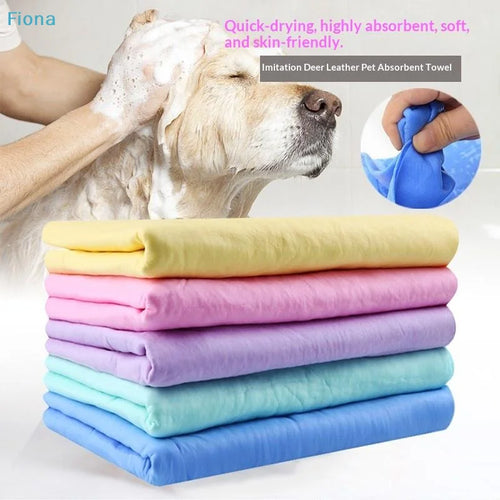 PVA Microfiber Quick-Dry Pet Towel — Reusable, Odor-Resistant