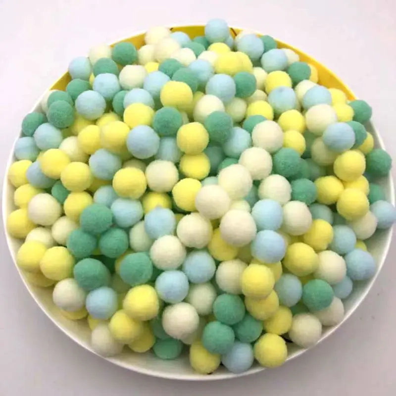 Plush Cat Puff Ball Toys — Soft Stretch Chew & Play Balls, Bulk Packs