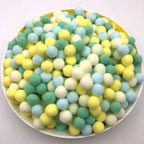 Plush Cat Puff Ball Toys — Soft Stretch Chew & Play Balls, Bulk Packs