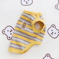 Striped Cat T-Shirt — Stretchy Breathable Slip-On Tank Top