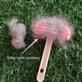 Silicone Pet Grooming Comb — Gentle Brush for Rabbits & Guinea Pigs