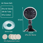 Plastic Aquarium Air Stone Aerator (1–2pcs, Pond & Fish Tank, Bubbler)