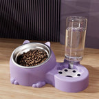 2-in-1 Auto Pet Feeder Bowl (Cage Hanging, Detachable, Large Capacity)