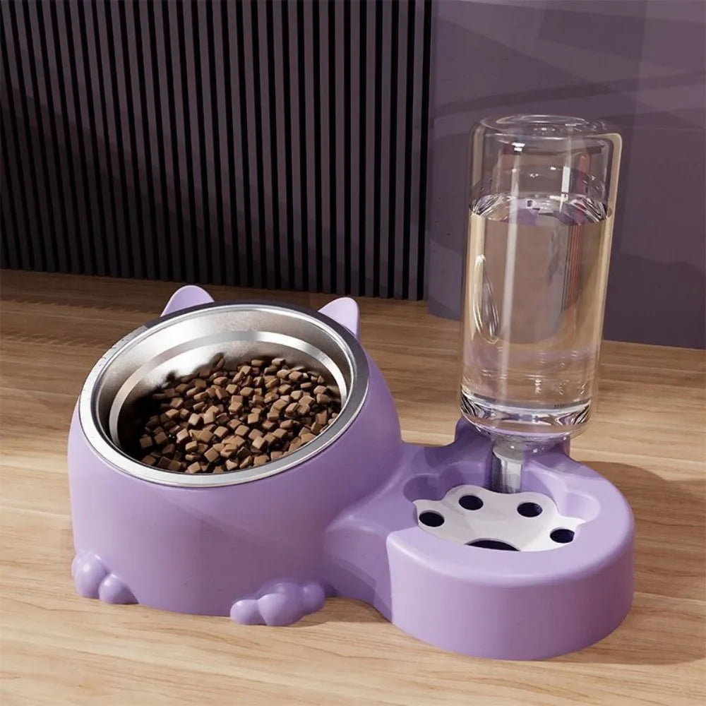 2-in-1 Auto Pet Feeder Bowl (Cage Hanging, Detachable, Large Capacity)