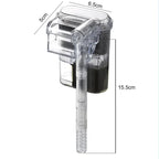 USB Mini Suspended Aquarium Filter (2.5W, 250L/H, Under 30cm Tanks)
