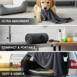 Quick-Dry Microfiber Pet Bath Towel — Super Absorbent, 100 x 50cm