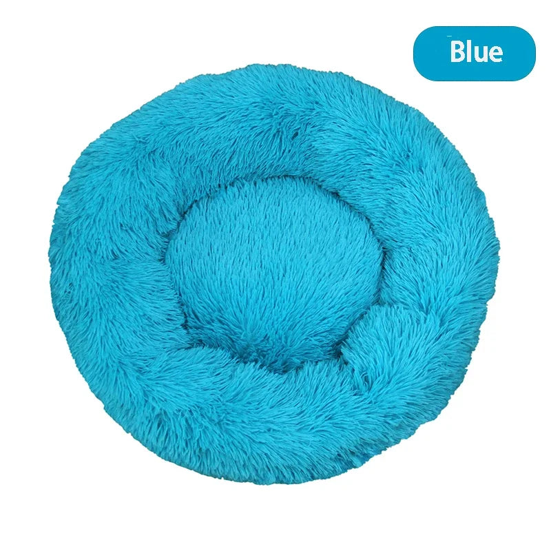 Round Plush Dog Bed