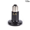 Black Ceramic Heat Emitter — No-Light Infrared Bulb for Snake & Chameleon Tanks