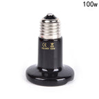 Black Ceramic Heat Emitter — No-Light Infrared Bulb for Snake & Chameleon Tanks