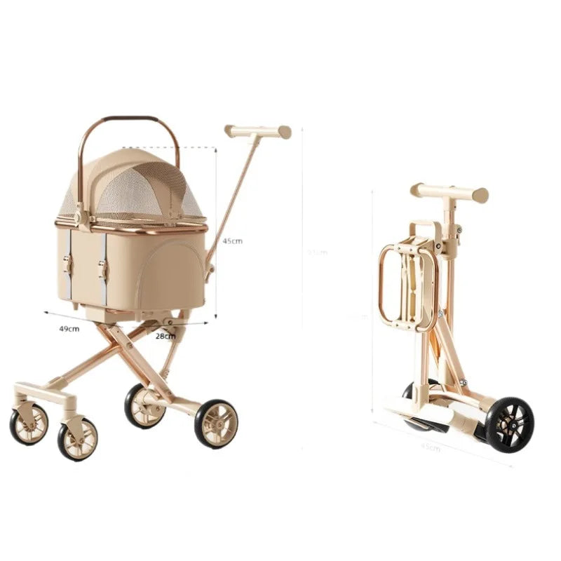 3-in-1 Pet Stroller with Car Seat & Hand Carry — up to 20 lbs