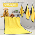 Microfiber Quick-Dry Pet Towel — Absorbent Bathrobe-Style Towel for Cats & Dogs