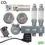 Aquarium CO2 Pressure Regulator with Solenoid Valve (Bubble Meter, Quick-Connect)