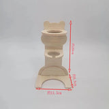 Hamster Water Bottle & Wood Stand Set — Vertical Cage Dispenser