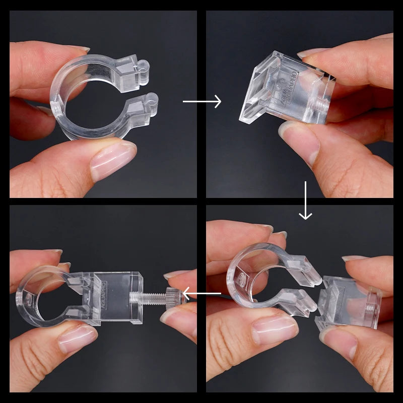Acrylic Aquarium Pipe Clamp & Filter Hose Fixing Bracket