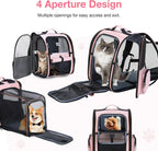 Large Expandable Foldable Pet Carrier Backpack for Dogs, Puppies & Medium Cats up to 18 lbs
