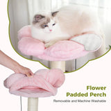 34-Inch Cat Tree with Hammock & Wide Condo for Large Cats