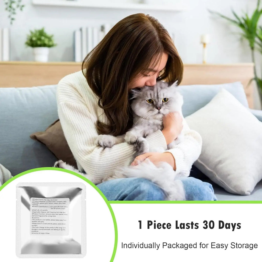 6-Pack Floral Deodorizer Gel — Long-Lasting Odor Neutralizer for Meowant Self-Cleaning Litter Boxes