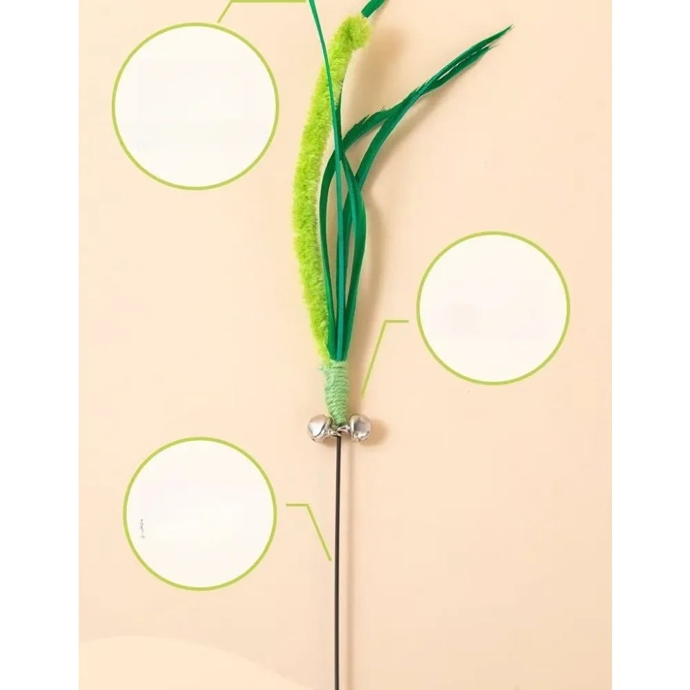Bristle Grass Cat Wand Chew Toy