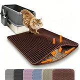 Double Layer Cat Litter Mat (Non-Slip Big Filter Mat)