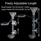 Acrylic Telescopic Aquarium Fish Feeder Tube (Transparent)