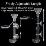 Acrylic Telescopic Aquarium Fish Feeder Tube (Transparent)