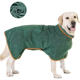 Absorbent Dog Towel Bathrobe — Soft 100% Cotton Wrap