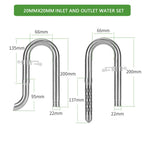 Stainless Steel Aquarium Lily Pipe & Oil Film Skimmer Set (WYIN Style)