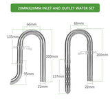 Stainless Steel Aquarium Lily Pipe & Oil Film Skimmer Set (WYIN Style)