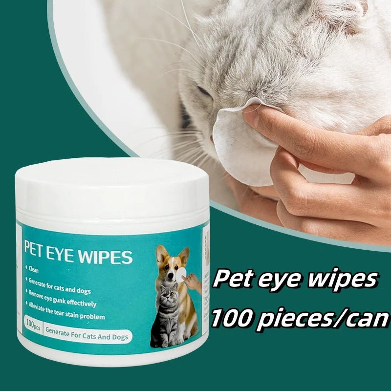 Pet Eye Wipes — Removes Tear Marks & Stains