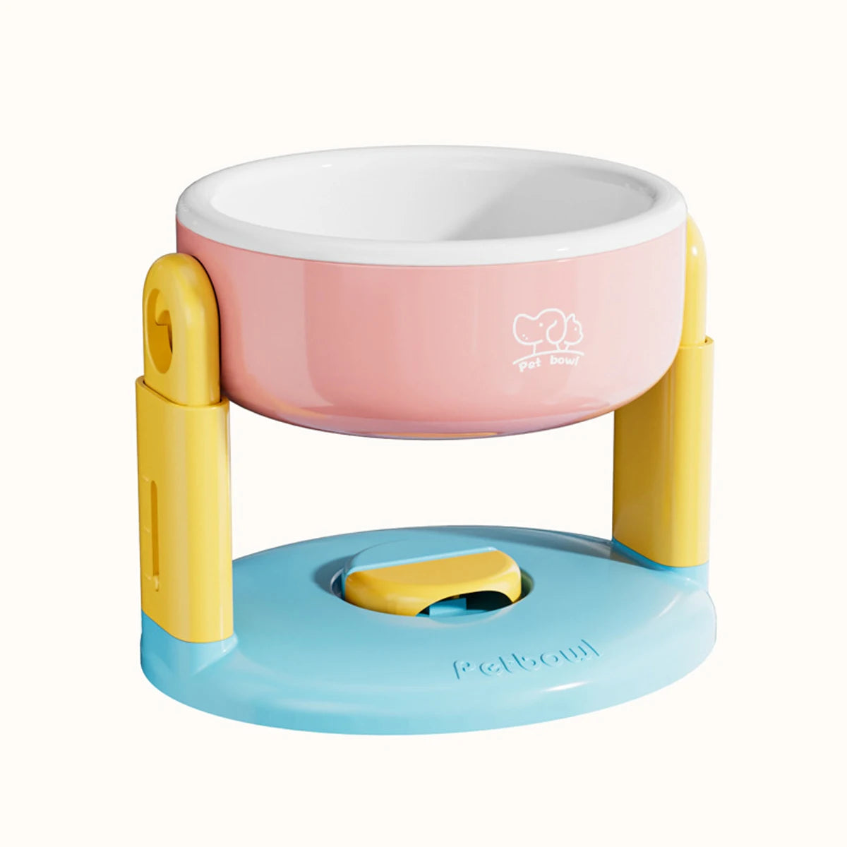 Adjustable Suction Cup Pet Bowl — Raised Feeder for Dogs & Cats