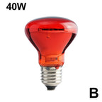 E27 Infrared Heat Bulb for Reptiles & Poultry — 25W-100W, Day & Night Use
