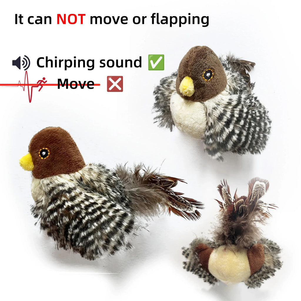Washable Plush Flying Bird Cat Toy