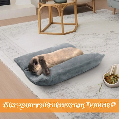 Rabbit Cuddle Bed — Plush Cushioned Lounger for Small Pets