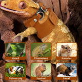 Reptile Leash & Harness Set — 3 Adjustable Sizes for Bearded Dragons
