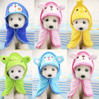 Cute Hooded Pet Towel — Super Absorbent Animal-Design Bathrobe