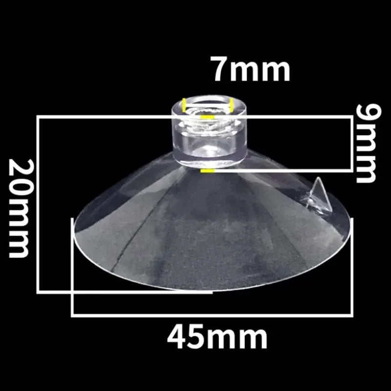 Aquarium Air Tube Suction Cup Holder Clips 10-Pack