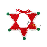 Christmas Knit Saliva Towel with Bell (Pet Bib Scarf)