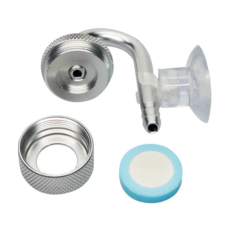 Aquarium CO2 Diffuser & Bubble Atomizer (Suction Cup, Planted Tank)
