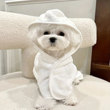 Full-Body Wrap Pet Bathrobe — Soft Quick-Drying Towel for Dogs & Cats
